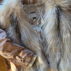 YS ARMY by Yves Salomon / fox fur parka